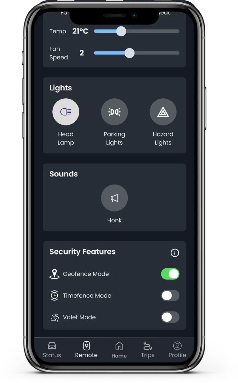 Remote: security modes